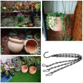 5 Sets With Hooks Flower Pot Garden Plant Easy Installation Outdoor Replacement Holder Durable Hanging Basket Chain Iron Home