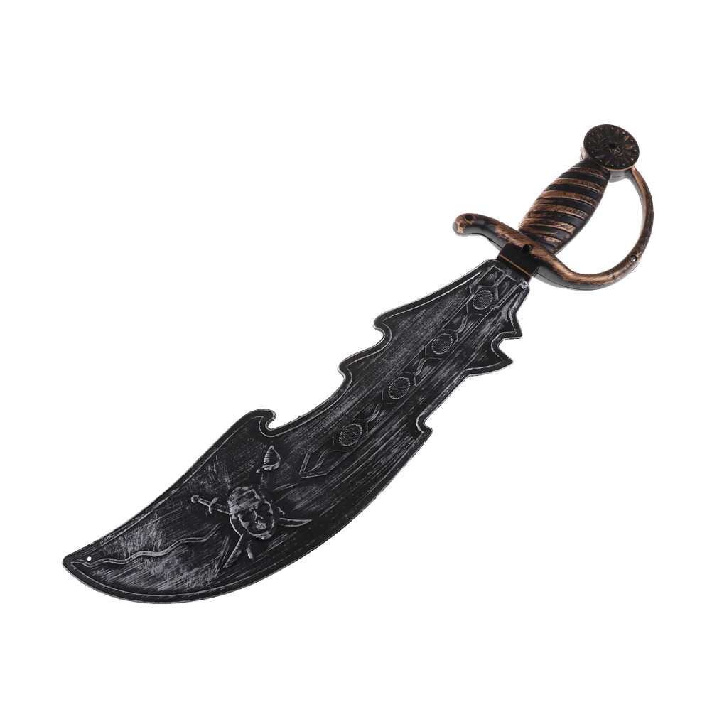 Halloween Masquerade Performance Props Pirates Sword Kids Gift Pirates Costume Accessories Silver Pirates Toy Weapon Toy Sword