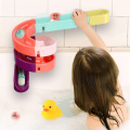 DIY Baby Bath Toys Wall Suction Cup Marble Race Run Track Bathroom Bathtub Kids Play Water Games Toy Set for Children