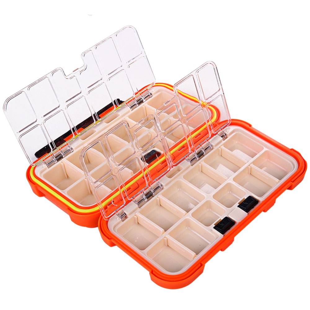 Sougayilang New Arrived Fishing Tackle Box Compartments 4Color Fish Lure Line Hook Fishing Tackle Fishing Accessories Box