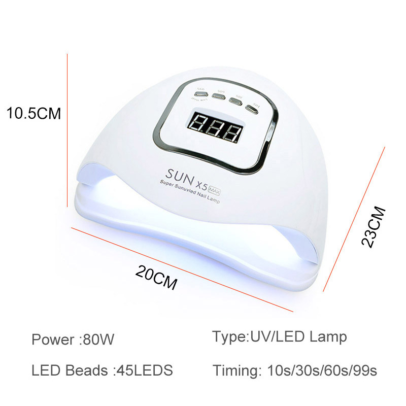 New arrival 80W/120W/168W Manicure Lamp Fast Curing No Heat Nail Dryer with Smart Sensor Uv Lamp for Nail Manicure Machine