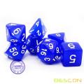 Bescon RPG Dice Set 35pcs Ocean Blue Set, DND Role Playing Game Dice 5X7pcs