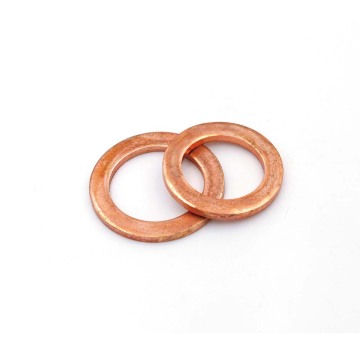 20pcs M10 outer diameter 15mm copper flat washers seal washer for marine watch gaskets red coppers gasket 0.3mm-2mm thickness