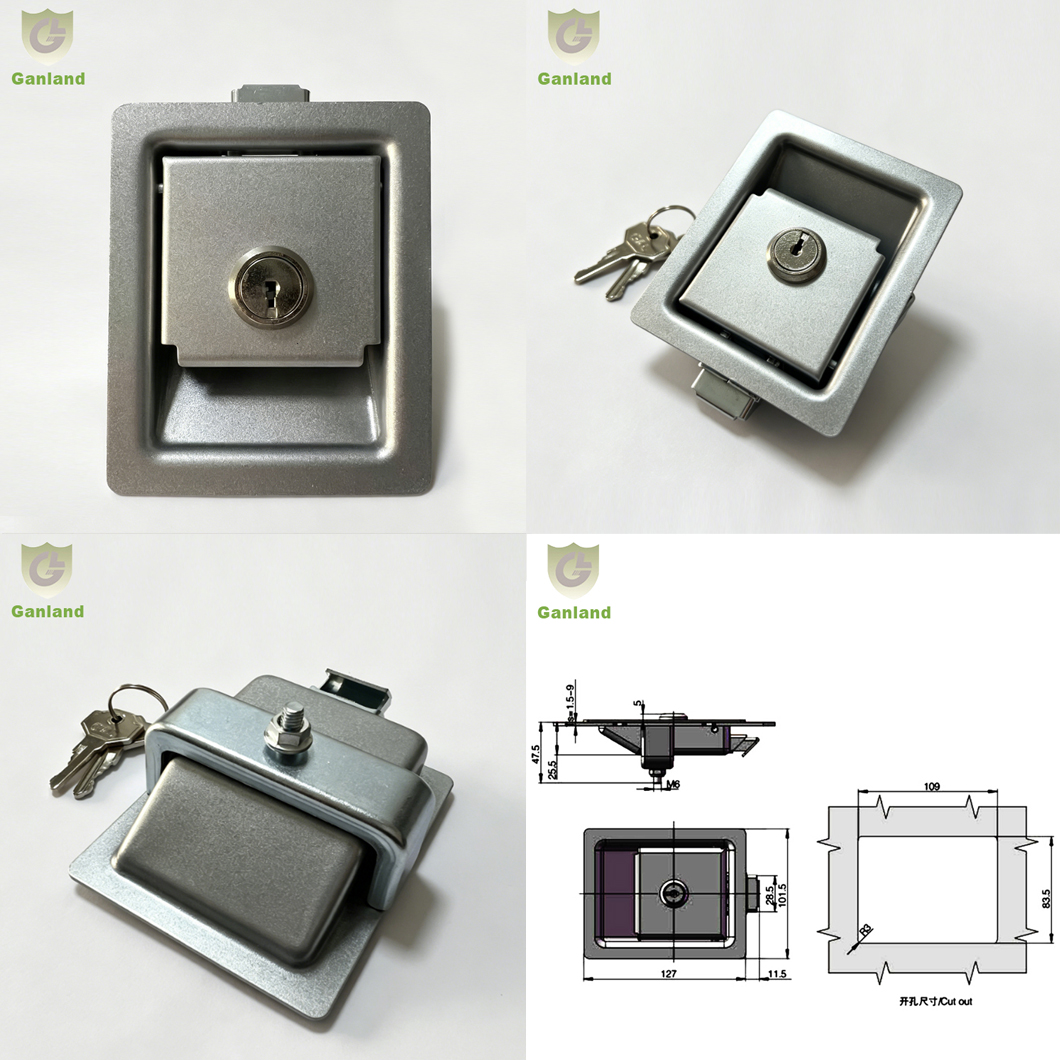 Recessed Paddle Handle Latch