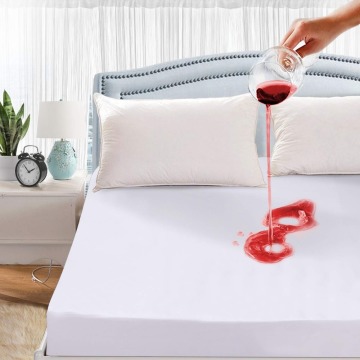 New product Printing Mattress Cover Waterproof Mattress Protector Pad Fitted Sheet Separated Water Bed Linens with Elastic 46