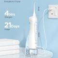 Fairywill 300ml Portable Oral Irrigator USB Rechargeable Dental Water Flosser Jet Irrigator Dental Teeth Cleaner 3 Modes