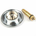 66mm Basin Pop-up Drain Push Button Copper Bounce Core Plug Shower Floor Drain Hair Catcher Basin Bathroom Faucet Accessories