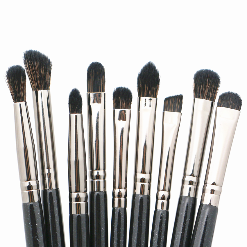 Decsy Makeup Brush Set 15Pcs High Quality Black Synthetic Hair Make Up Kit Tools Face Eye Professional Makeup Brushes