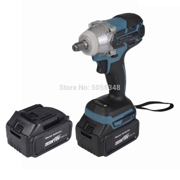 Brushless cordless electric Rechargeable Impact Wrench with two 18V 4.0Ah Lithium ion Battery