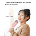 Bluetooth Karaoke Microphone Professional wireless Handheld Microphone Built-in sound card with sound effects for party singing