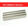 Neodymium Magnetic Materials 2pcs block 89x17.8x5mm Rare Earth N52 Block Rectangle Strong NdFeB BAR