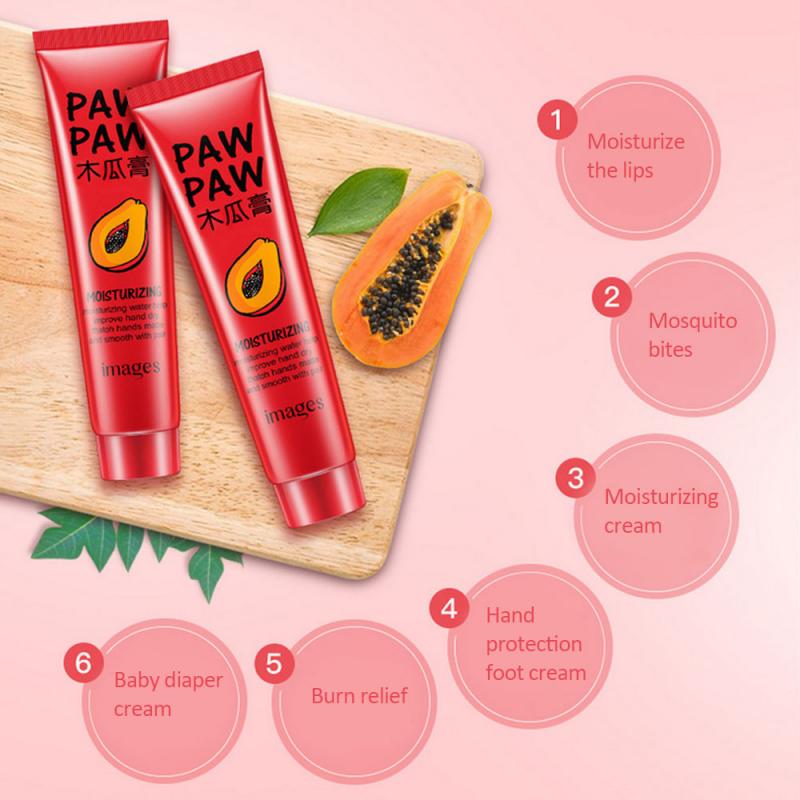 Papaya Cream Universal Cream Hydrating Moisturizing Smoothing Hand Care Foot Cream Lip Balm Face Moisturizer Skin Care TSLM1