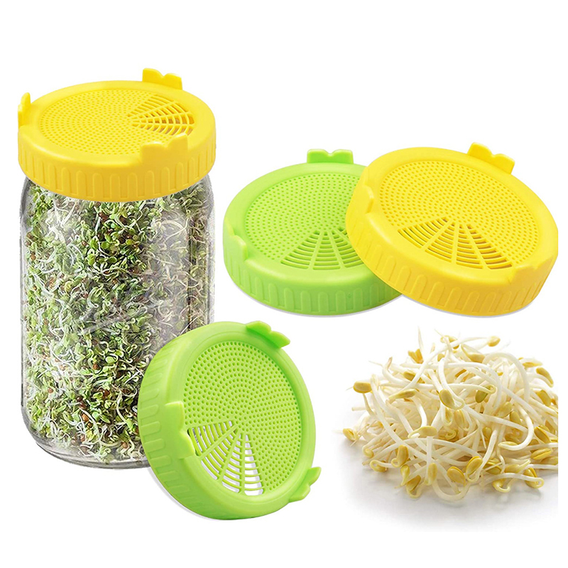 1 PCS Nursery Trays Lids Seed Sprouter Germination Cover Sprouting Filter Gardening Supplies Mason Jar Sprouting Lids