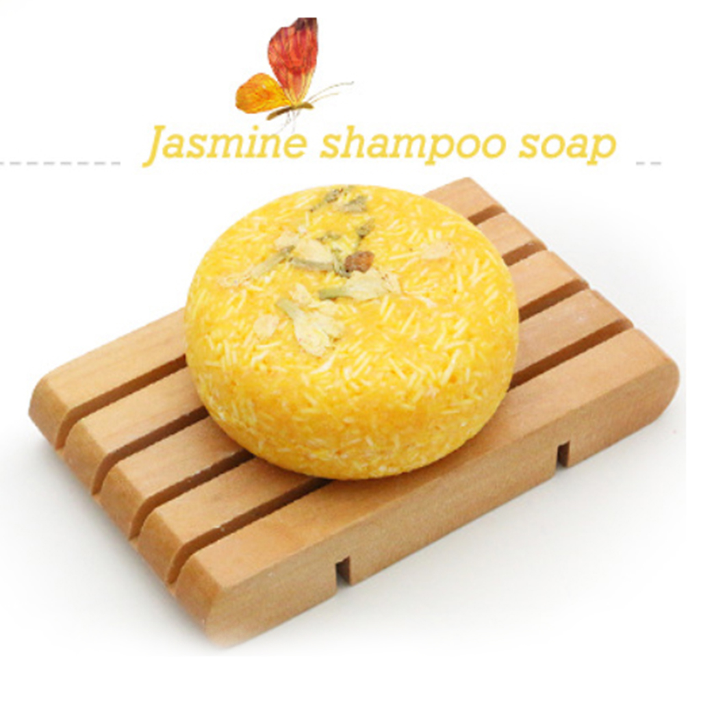2 Pack Natural Organic Jasmine Shampoo Soap Bar Hair Silky Prevent Frizz Regrowth Shampoo Bar 100% Pure Hair Shampoos