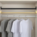 50cm High Quality Wardrobe Clothes Rail + Flange Seat Aluminum Furniture Clothes Rail for Wardrobe Hanging Clothes Hanging Rod
