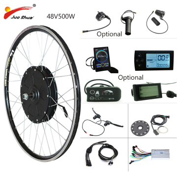 48V500W E-Bike Conversion Kit Front/Rear Hub Motor Wheel 20-29 inch Electric Motor Bicycle Kit without Battery for MTB Ebikes