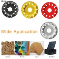 90mm 12 Teeth Wood Carving Disc For 100 115 Angle Grinder Tool Milling Cutter Tea Tray Blade Woodworking Turbo Disc Grinder