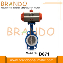 2'' DN50 Pneumatic Actuator Operated Butterfly Valve