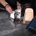 Coffee Grinder Powder Cleaning Brush Coffee Machine Mini Bar Counter Brush Combination of Broom&Dustpan Desktop Cleaning Tools