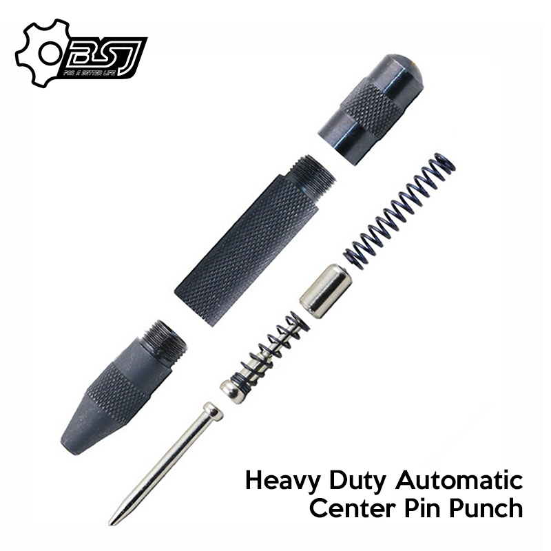 Heavy Duty Automatic Center Pin Punch Spring Loaded Metal Wood Press Dent Marking Starting Holes Tool HOT SALE