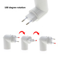 E27 EU Plug 180 Degree Lamp Base Light Rotate Bulbs Adapter Converter Lamp holder With On / Off Switch