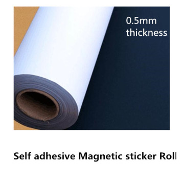0.5mm thickness Strong Isotropic Flexible Rubber Magnets Rolls With Adhesive