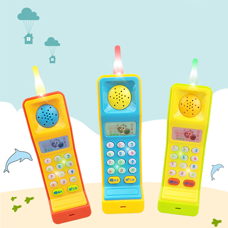 Baby Early Educational Toys Phone Musical Learning Machine Fun Electronic Toys for Kids Led Light Music Sound Mobile Phone