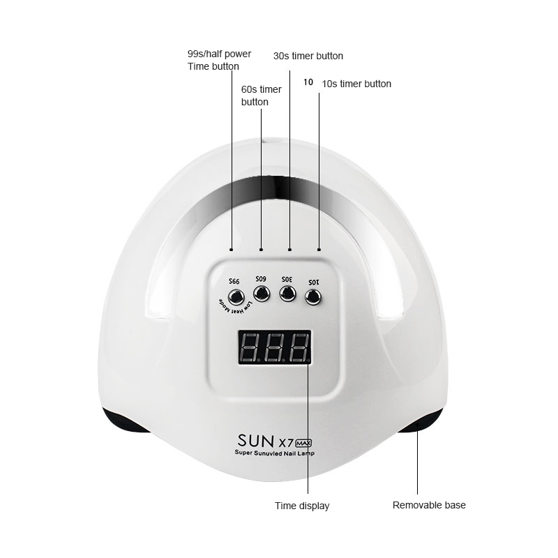 180W Four-speed Intelligent Induction Phototherapy Lamp Nails Nail Polish Light Therapy Nail Lamp uv led lamp EU/US/UK/AU Plug