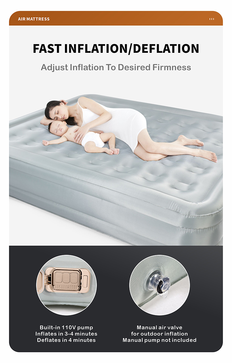 single blow up bed