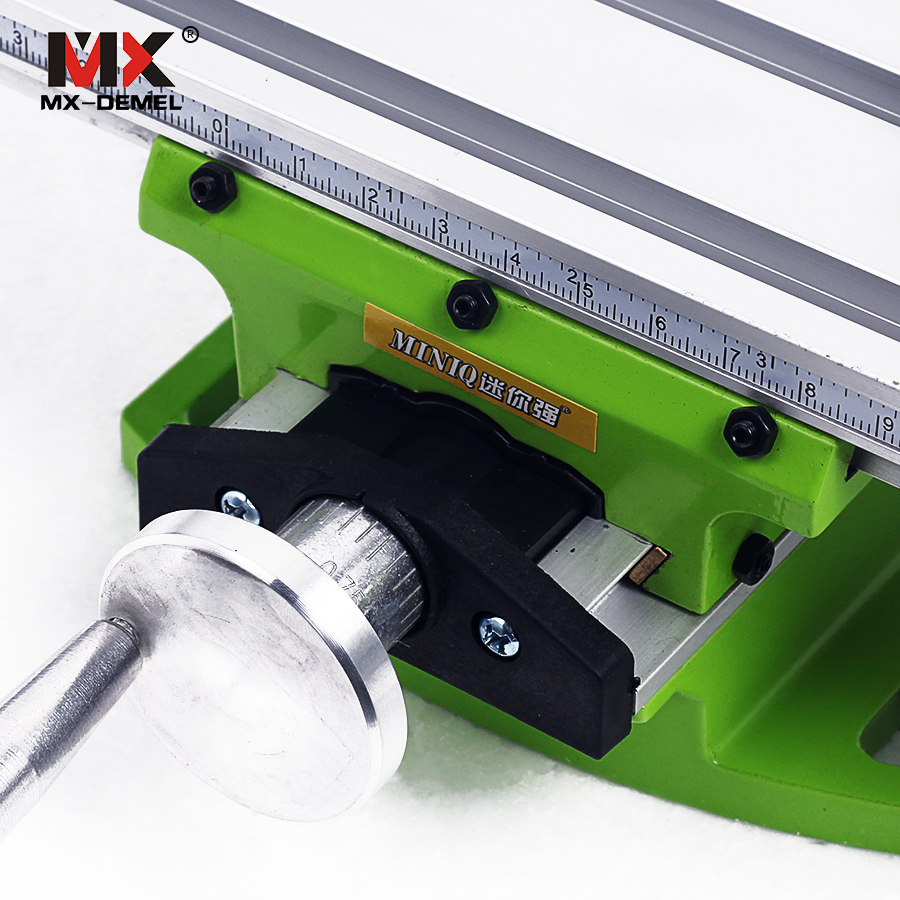 Miniature Precision Multifunction Milling Machine Bench Drill Vise Fixture Worktable X Y-Axis Adjustment Coordinate Table Drill