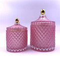 pink glass jars for christmas