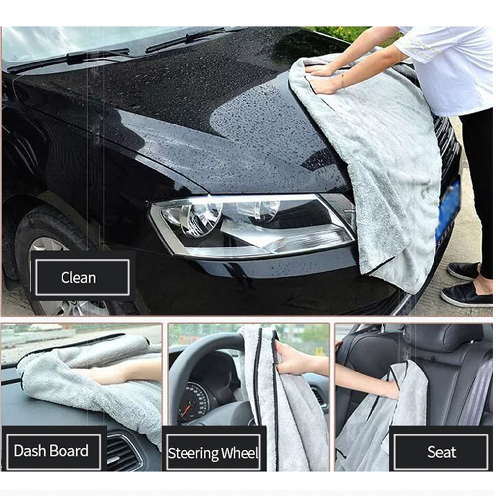 100X40cm Car Wash Towel Microfiber Car Cleaning Drying Cloth Auto Washing Towels Car Care Detailing Car Wash Accessories