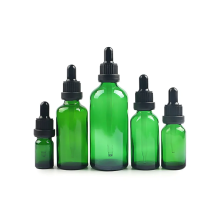 100ml Green Round Glass Essential Oil Bottle