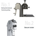 220V Meat Processing Machine Stainless Steel Commercial Meat Bone Band Saw Cutting Machine Electric Freeze Meat Fish Cutter