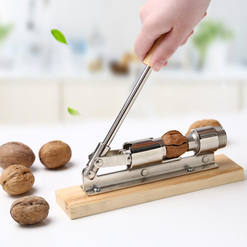 Walnut Cracker Macadamia Nut Driver Bit Bolt Mechanical Sheller Walnut Pecan Break Nutcracker Nut Fast Opener Kitchen Tools