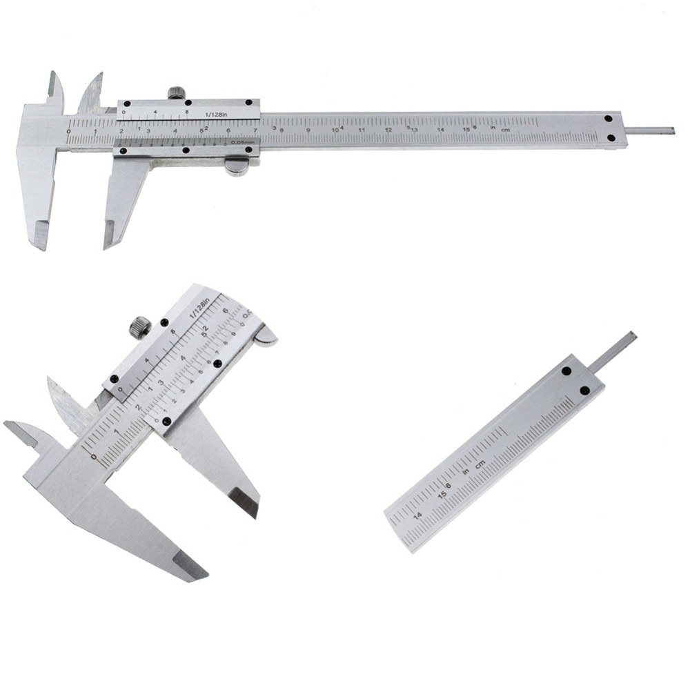 DANIU 0-150mm/0.05 Caliper Stainless Steel Vernier Caliper Metal Calipers Gauge Micrometer Measurement Measuring Instrument Tool
