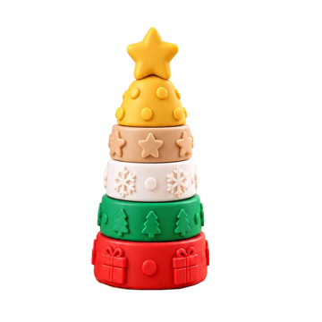 Halloween Christmas Silicone Stacking Toy for Infant Play