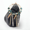 Green ore texture hoop earring alloy pendant earrings for women high quality vintage earrings brincos 2020 shop gift 0346