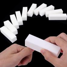 1PCS White Nail Buffers File For UV Gel Grinding Sanding Block Buffer Cuboid Shape Professional Nail Art Tool Not Hurt Nails