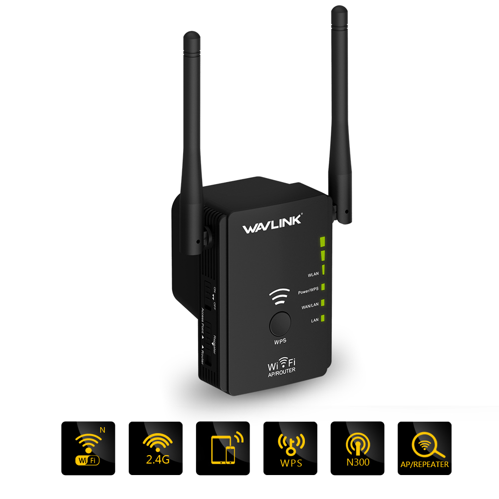 Wavlink WN578R2 High Power Wireless Router wifi Repeater 300mbps Wifi Range Extender Amplifier 5dbi Dual LAN Port Signal Booster