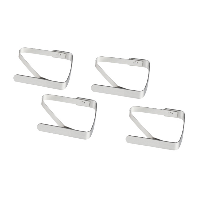 Clothes Pegs 4X Wedding Picnic Prom Table Cover Tablecloth Clamp Holders Stainless Steel Table Cloth Clips Laundry Storage Tools