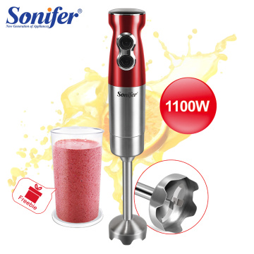 1100W High Power Food Mixer 2 Speeds Hand Blender Electric Four-blade Ice Crushing Kitchen Vegetable Fruit Stirring Gift Sonifer