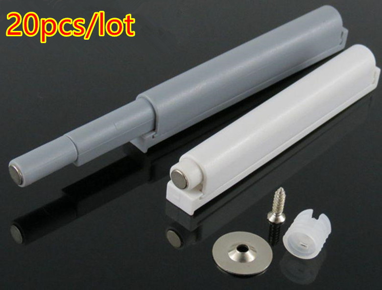 20pcs/lot Open System Damper Buffer For Cabinet Door Cupboard Catch With Magnet For Home Kitchen Furniture Hardware