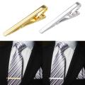 Men Metal Silver Gold Simple Necktie Tie Bar Clasp Clip Clamp Pin Men Stainless Steel For Business Necktie Tie Clasps