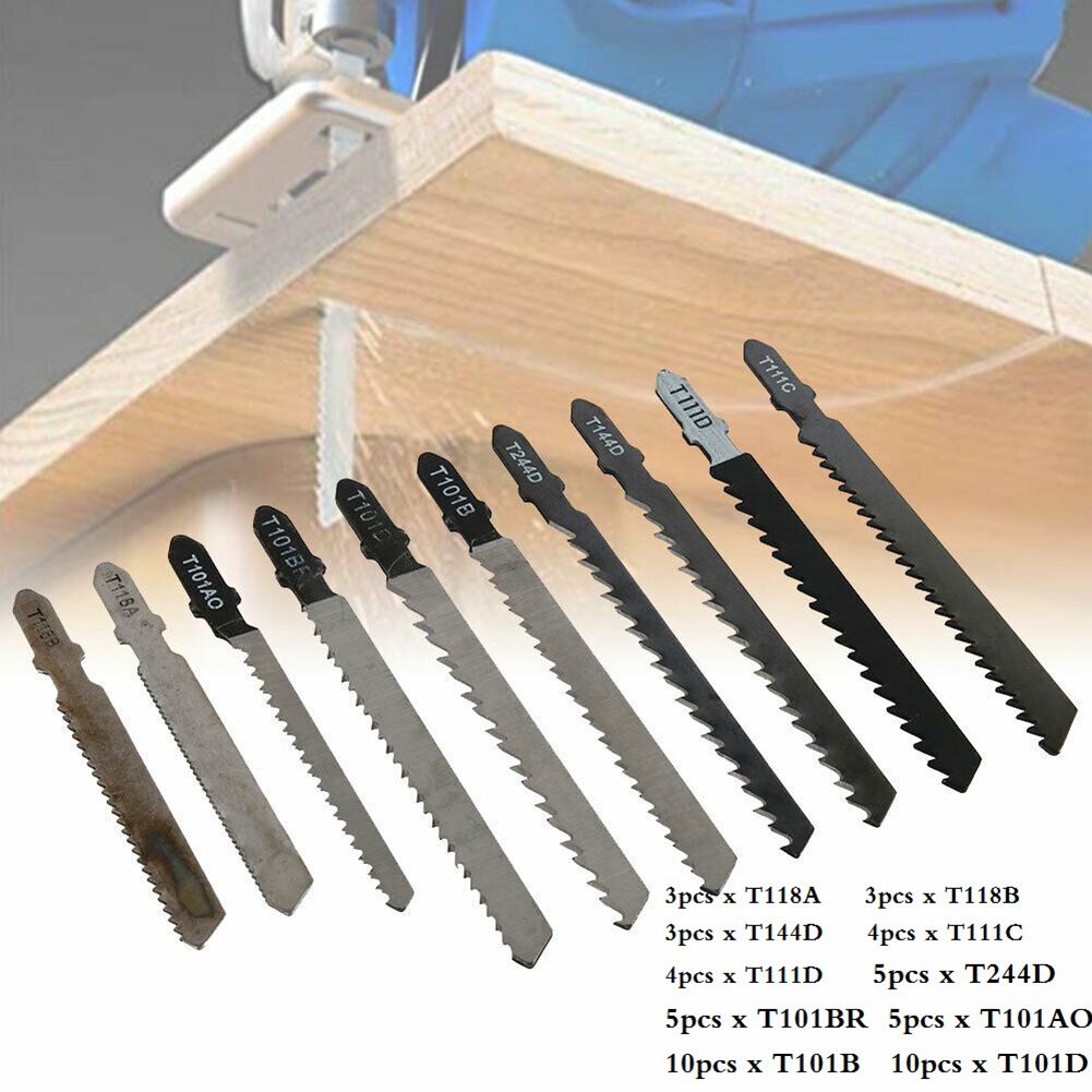 52PCS Reciprocating Saw Blades Metal Wood Cutter Jigsaw For Bosch Dewalt Makita Power Tools Accessories T144D T101AO T118A