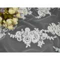 Free Shipping Real Photos 3M White/Ivory Cathedral Length Lace Edge Wedding Bridal Veil With Comb Wedding Accessories MD3078