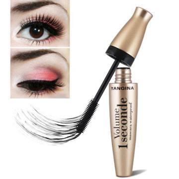 тушь для ресниц YANQINA Black Eye Mascara Long Eyelash Silicone Brush Curving Lengthening Mascara Waterproof Makeup New