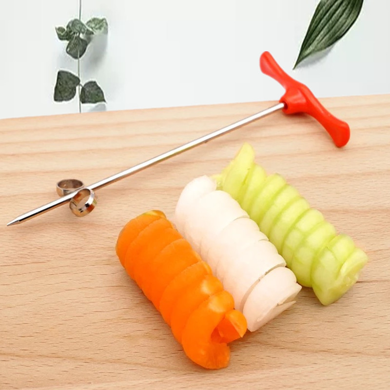 Kitchen Accessories Manual Roller Spiral Slicer Radish Potato Tools Vegetable Spiral Cutter Kitchen Fruit Carving Tools