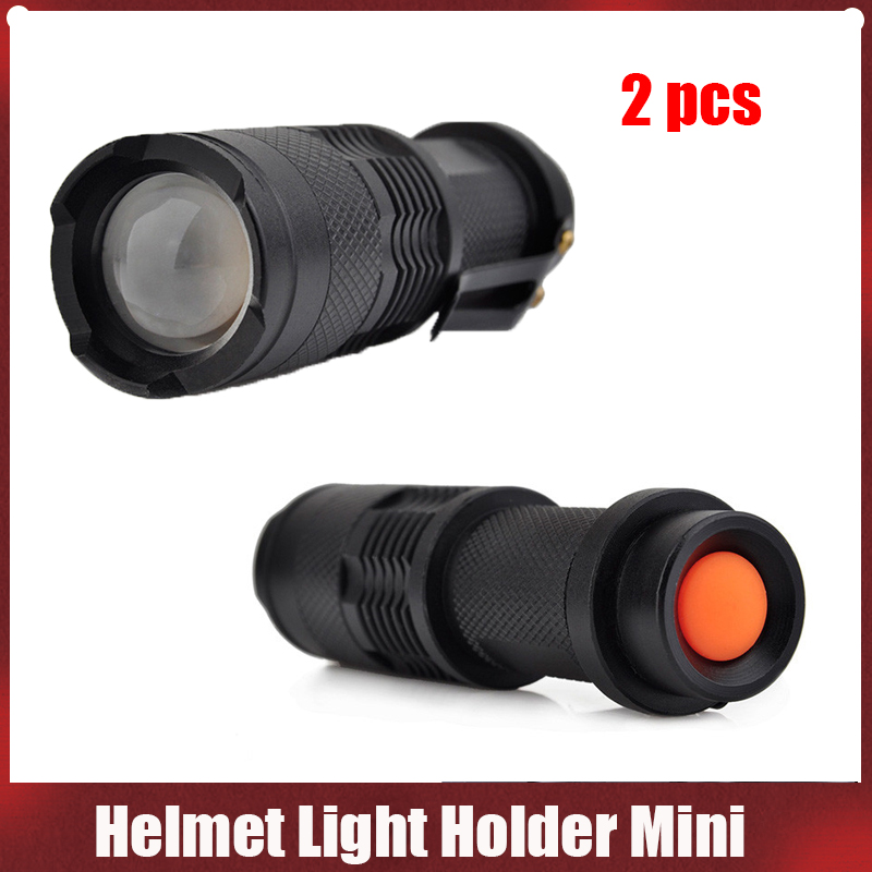 2/PCS Element Army Military Tactical Helmet Light Holder Mini Telescopic Zoom Flashlight for Gun Softair Airsoft Weapon Light