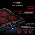 17 inch Gaming Laptop Cooler Six Fan Led Screen Two USB Port 2600RPM Laptop Cooling Pad Notebook Stand for Laptop